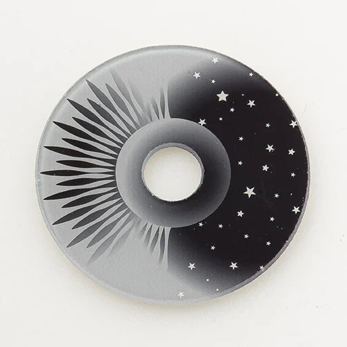 Disque jour/nuit avec soleil et étoiles, variante